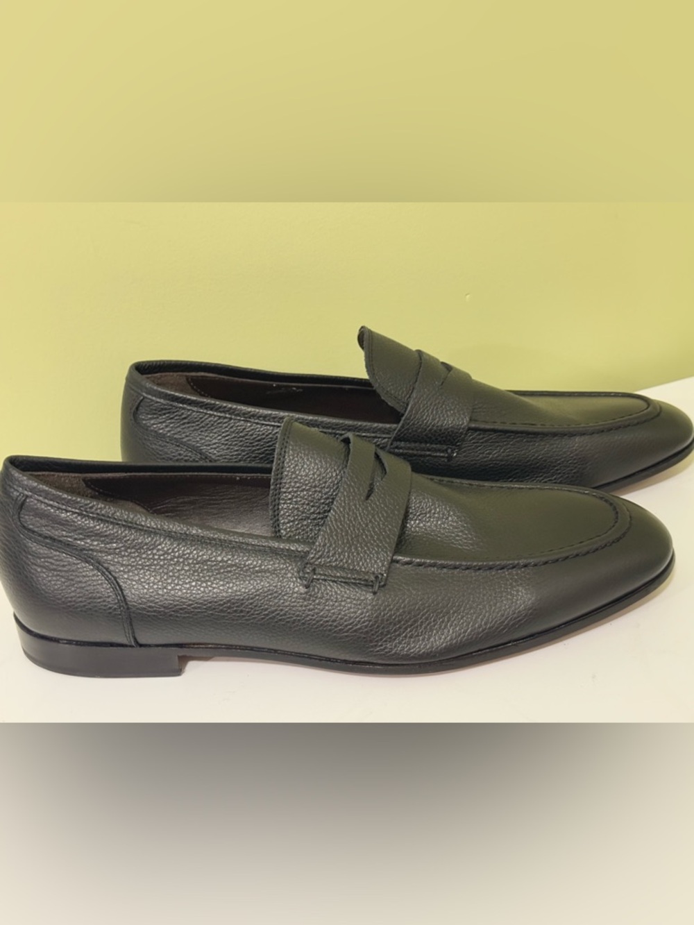 To Boot New York Ravello black Leather Loafers size 9.5 men H20N6 - Picture 6 of 11